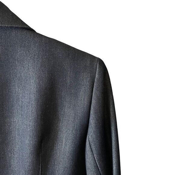 Kasper Denim Type Open Front Blazer Size 8 - Picture 6 of 10